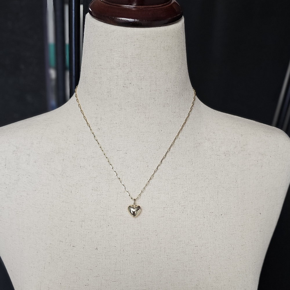 Gold Minimalist Necklace with Diamond Pendant